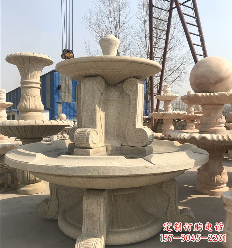 常州石雕喷泉池:定制精美的雕塑水池
