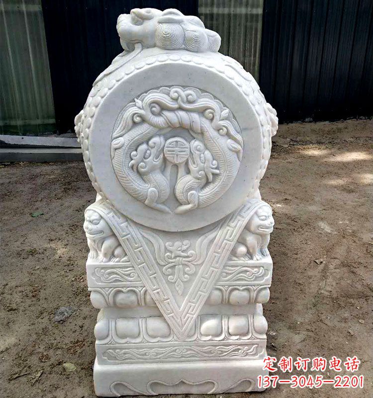 常州精致麒麟,点亮门墩