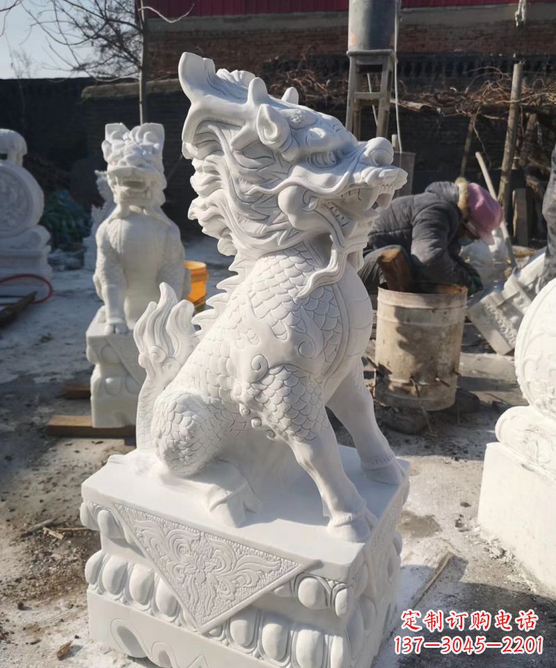 常州正宗古典麒麟神兽招财动物雕塑