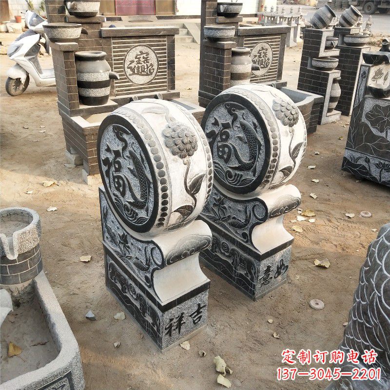 常州石雕青石门墩雕塑