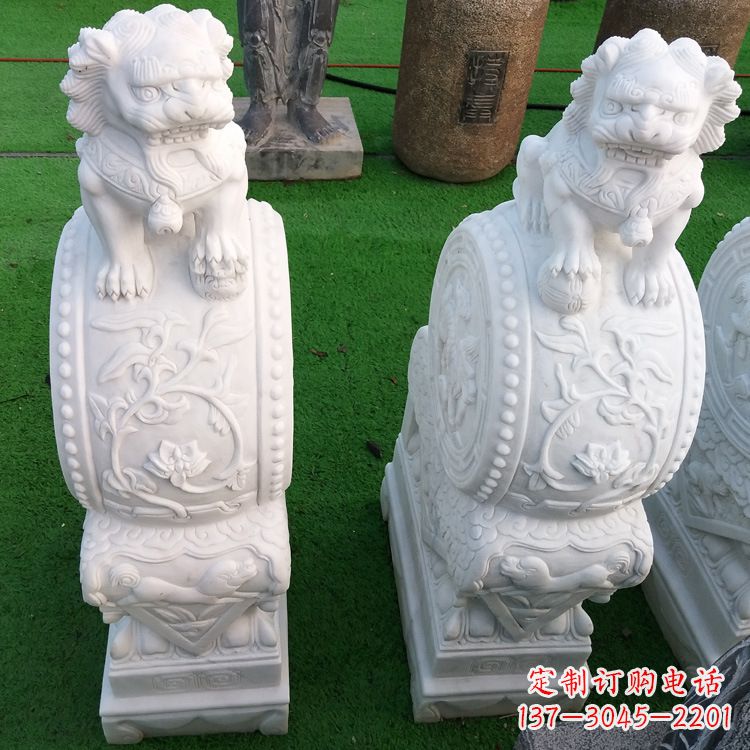 常州石雕青石貔貅门墩雕塑