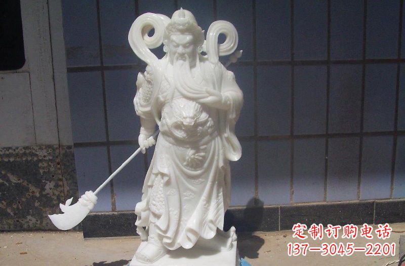 常州石雕武财神提刀关公
