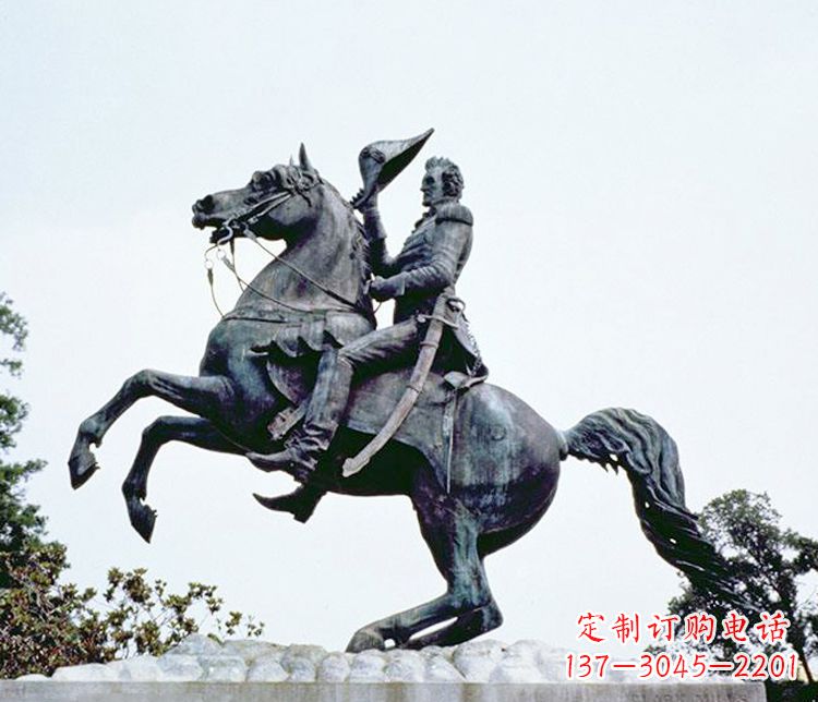 常州石雕西方骑马人物雕塑