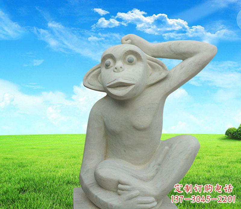 常州石雕小猴子