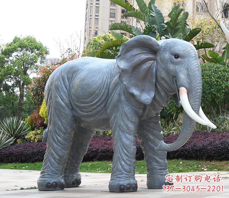 常州石雕小区动物大象