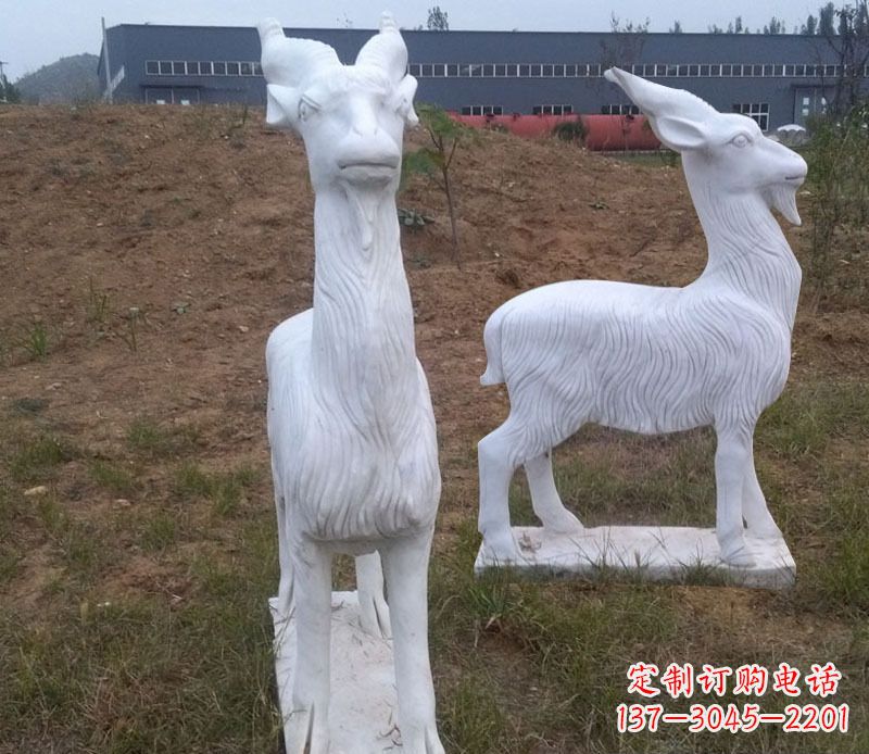 常州石雕羊动物雕塑