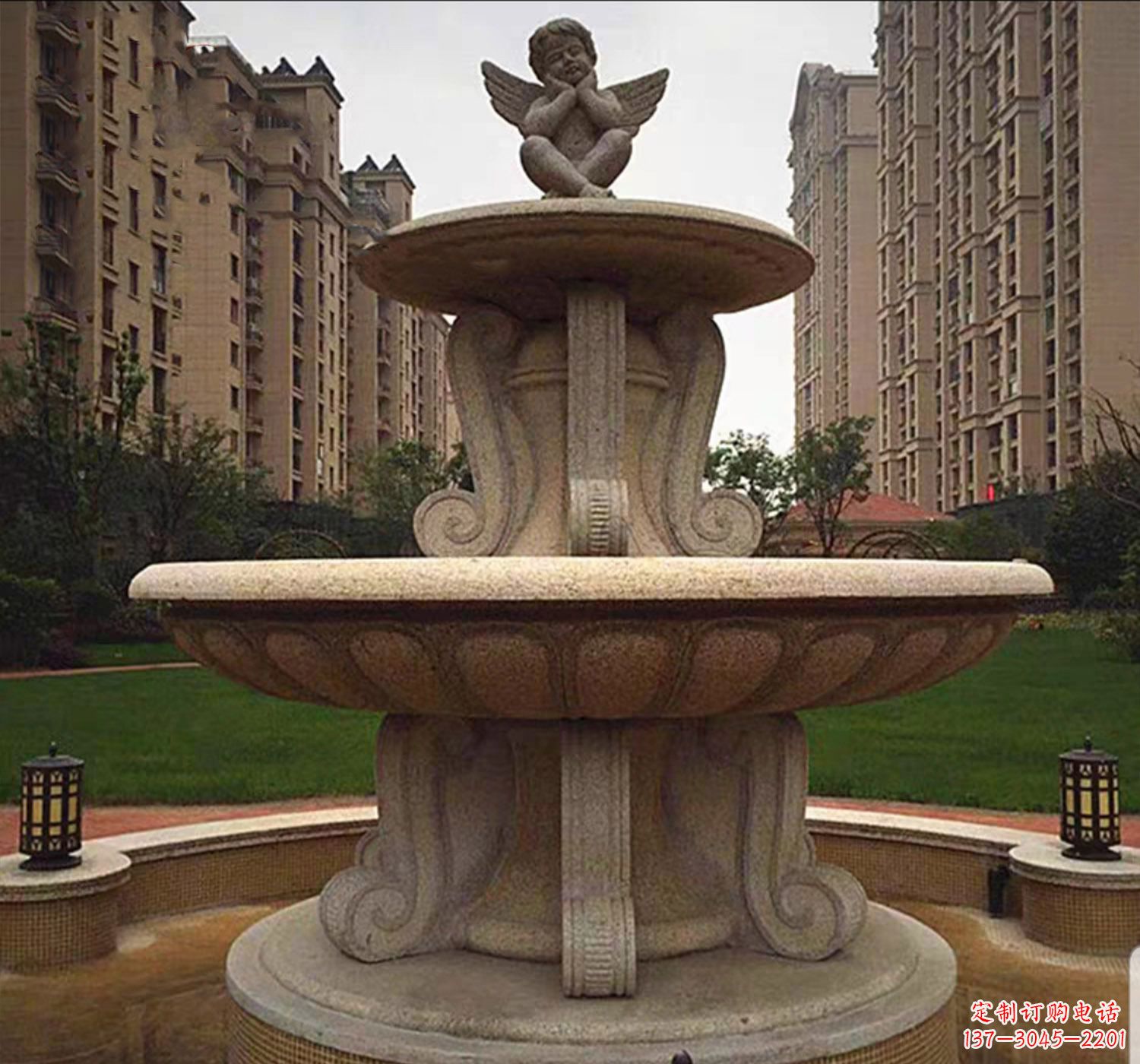 常州石雕鱼喷泉