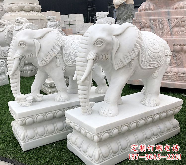 常州石浮雕大象