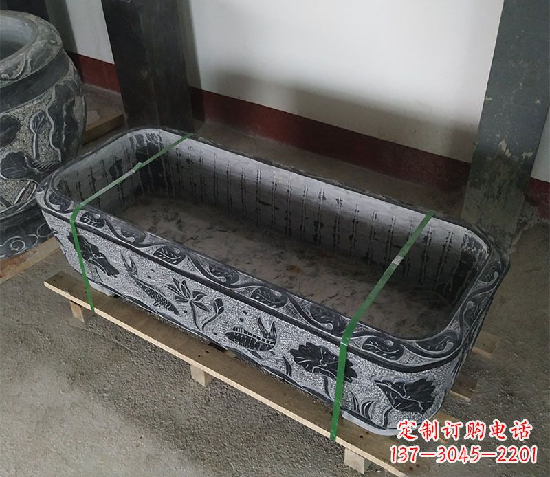 常州石浮雕鱼缸仿古鱼缸石雕