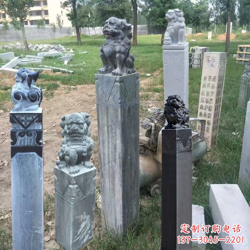 常州石狮子拴马柱