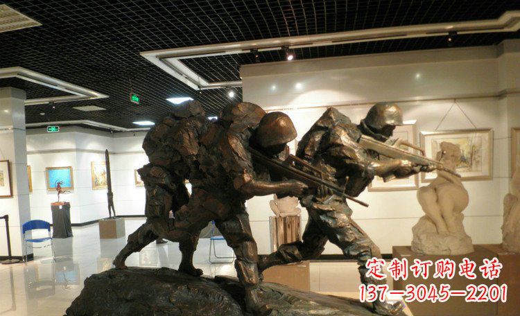 常州士兵突击战士铜雕