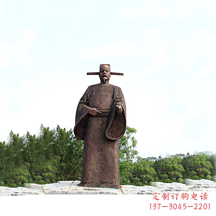 常州世界法医学鼻祖纯铜宋慈公园景区终归历史名人雕像