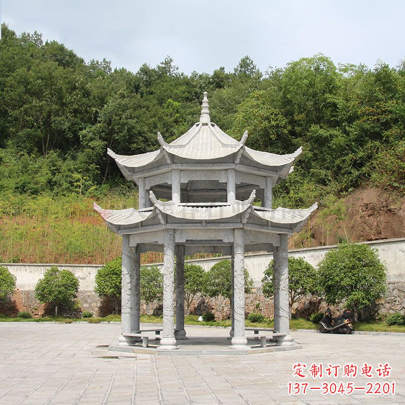 常州双层庭院石凉亭