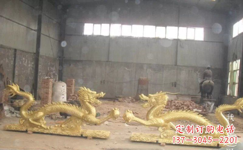 常州双龙戏珠广场铜雕 (2)