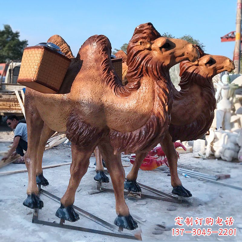 常州丝绸之路仿真骆驼雕塑