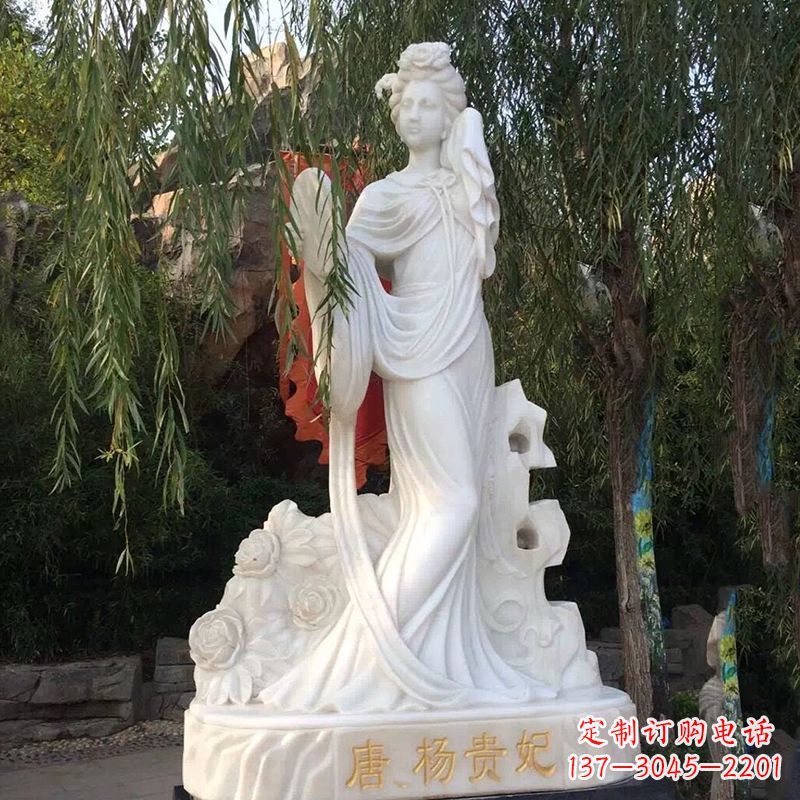 常州四大美女之汉白玉杨贵妃雕像
