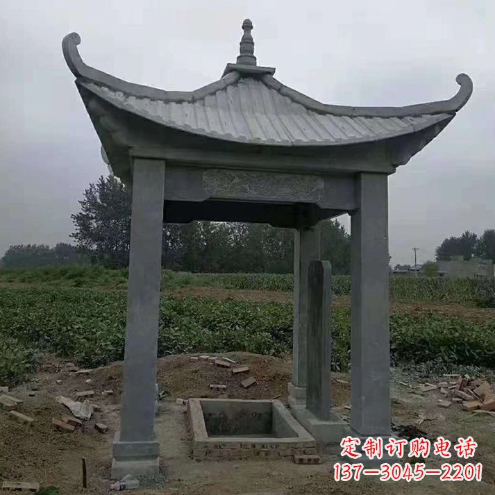 常州四角庭院石凉亭