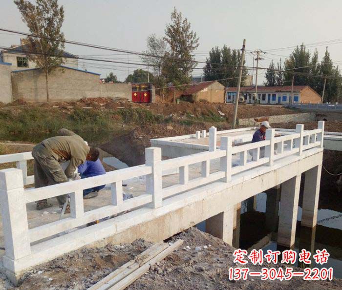 常州寺庙景观汉白玉栏板石雕