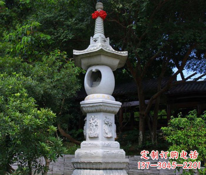 常州寺庙景观舍利塔石雕 (2)