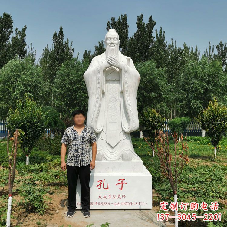 常州寺庙孔子雕像