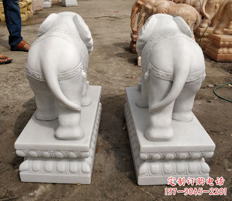 常州寺庙石雕大象