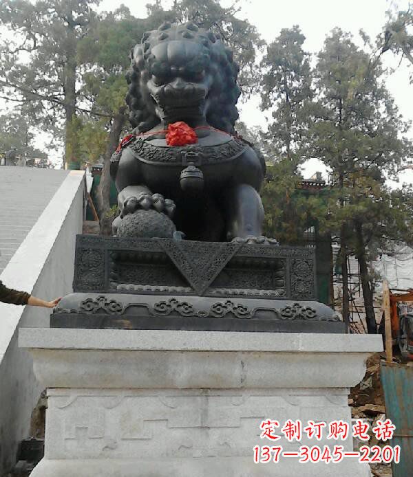 常州寺庙狮子铜狮子雕塑
