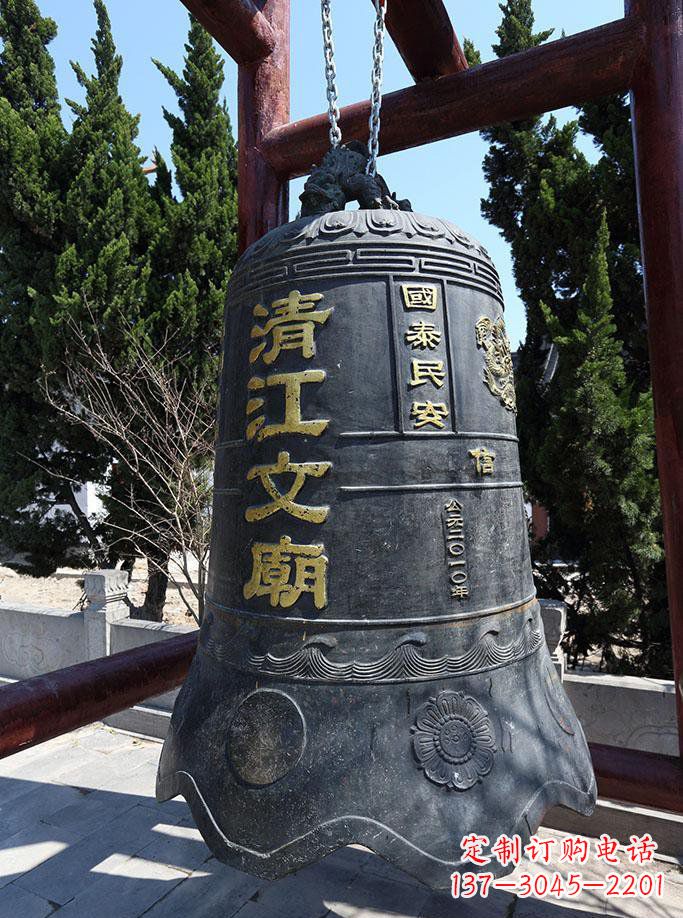 常州寺庙铜钟雕塑 (5)