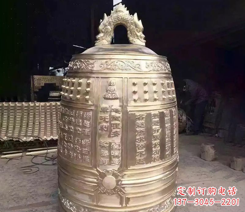 常州寺庙铜钟雕塑 (3)
