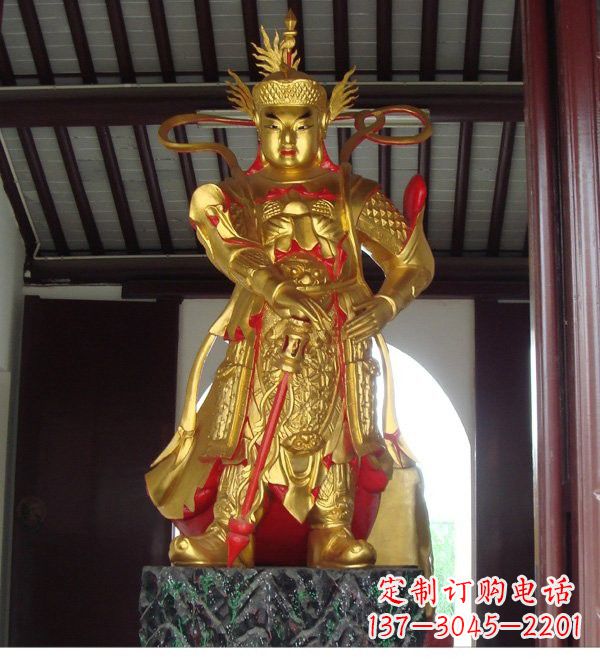 常州寺庙韦陀菩萨铜雕