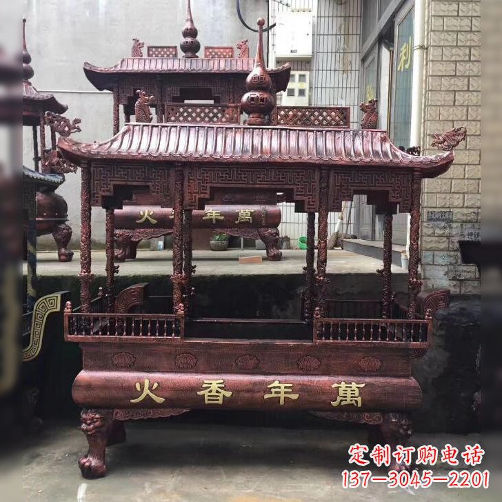 常州寺庙香火香炉雕塑