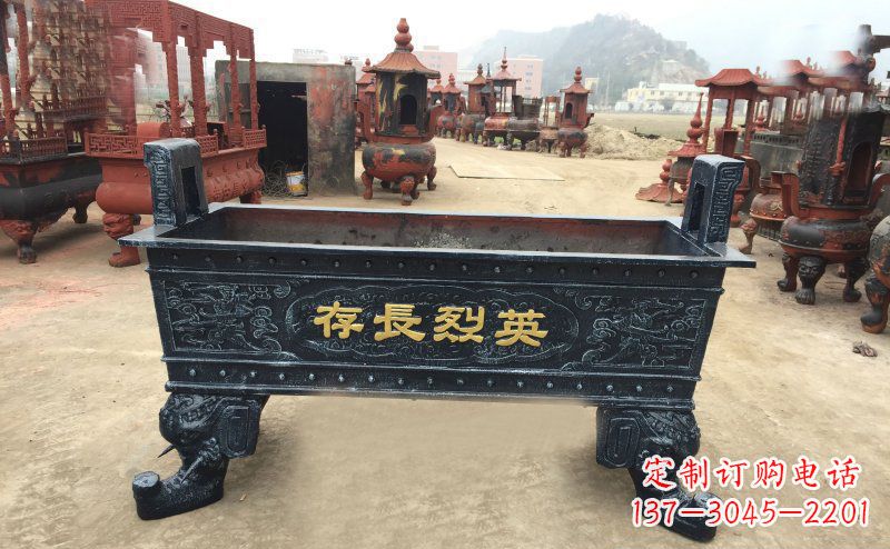 常州寺庙香炉铜雕 (4)