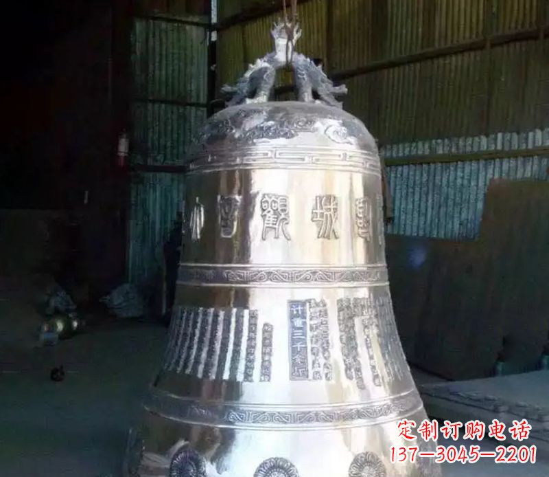 常州寺庙铸铁铜钟雕塑