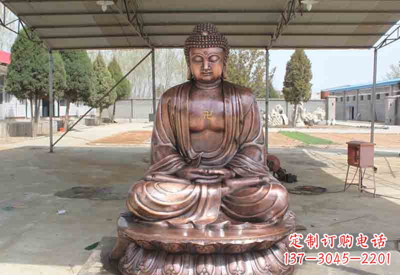 常州寺庙铸铜如来佛像雕塑
