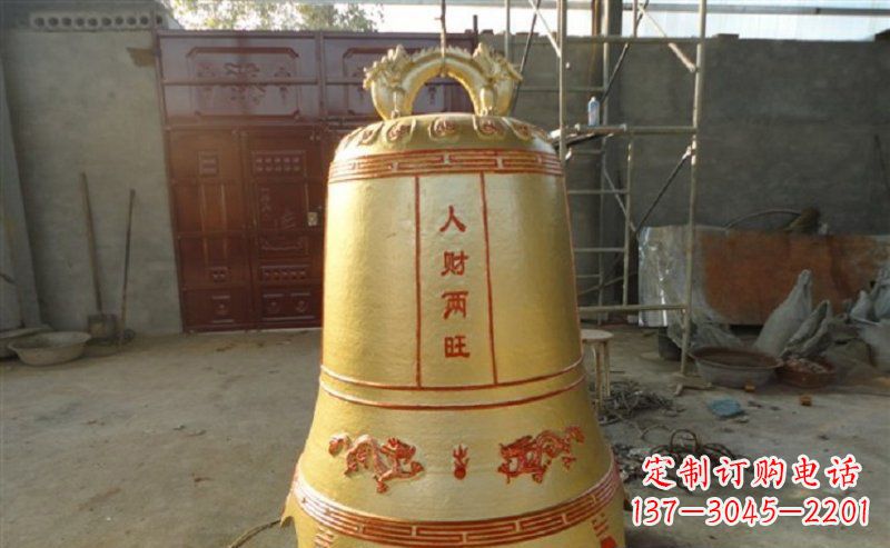 常州寺庙铸铜钟雕塑