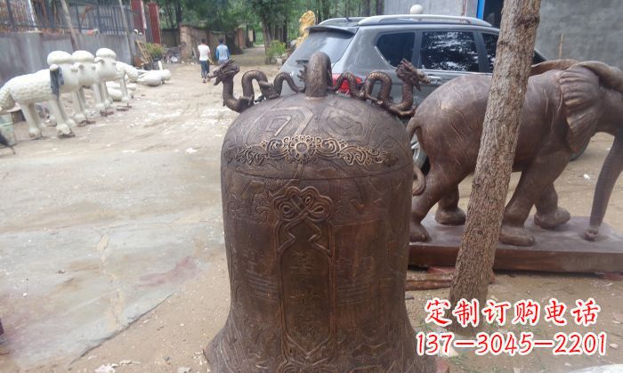 常州寺庙铸铜钟铜雕 (3)