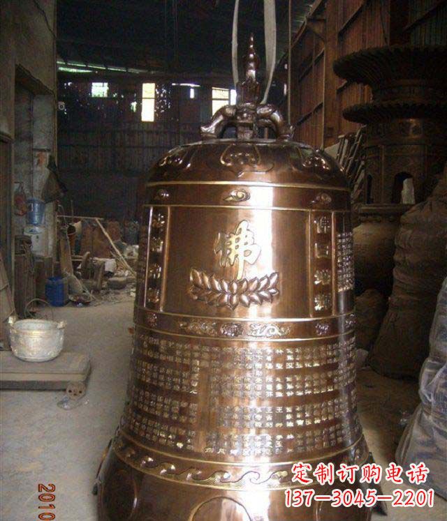 常州寺庙铸铜钟铜雕