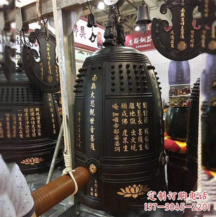 常州寺院挂钟铜雕塑