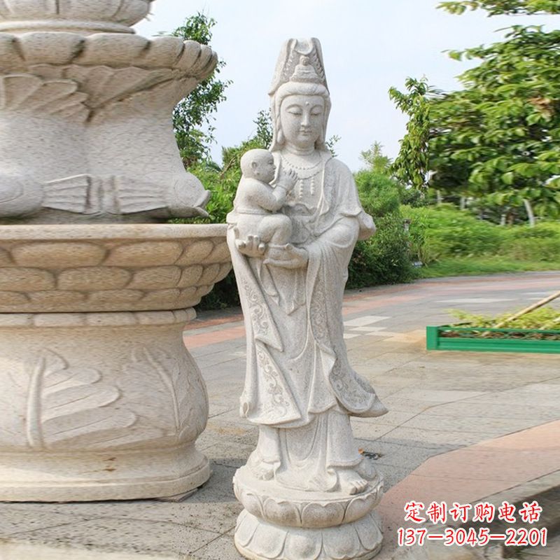 常州送子观音汉白玉石雕