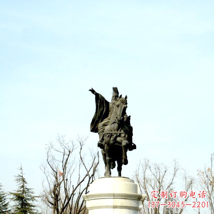 常州隋文帝杨坚铜雕塑像