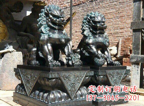 常州天安门狮子铜雕塑
