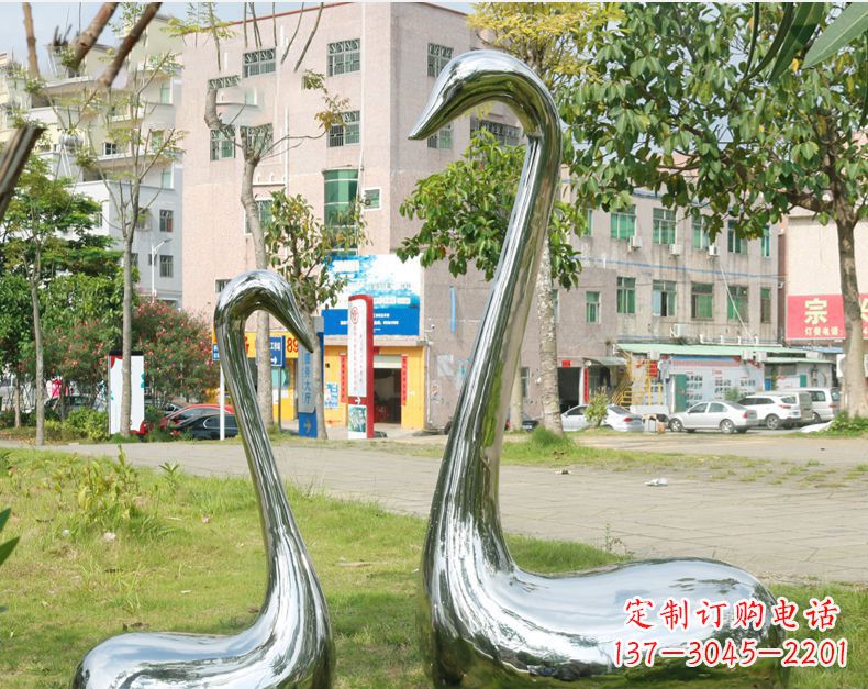 常州天鹅抽象不锈钢雕塑112