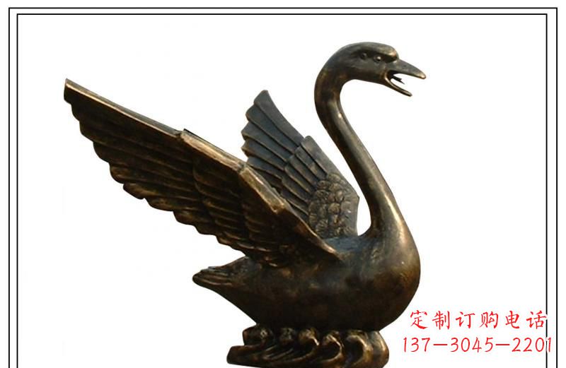 常州天鹅喷泉铜雕