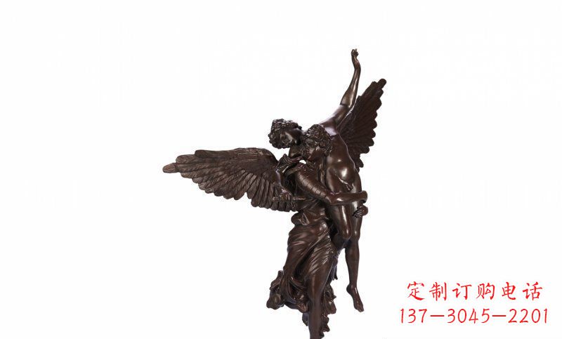 常州天使玻璃钢仿铜人物雕塑