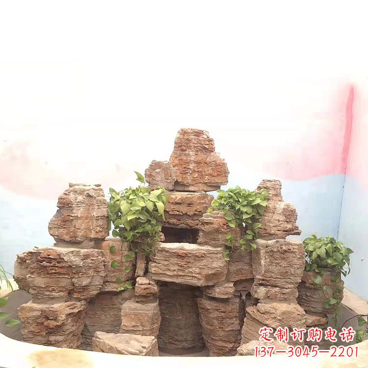 常州庭院园林假山鱼池
