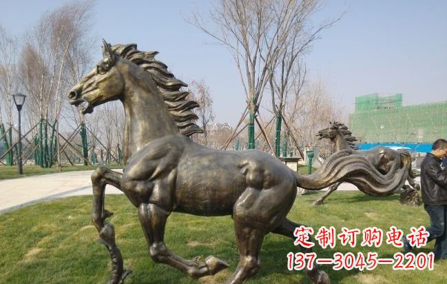 常州铜雕奔马