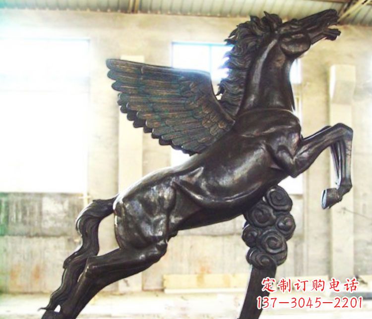 常州铜雕奔跑飞马雕塑