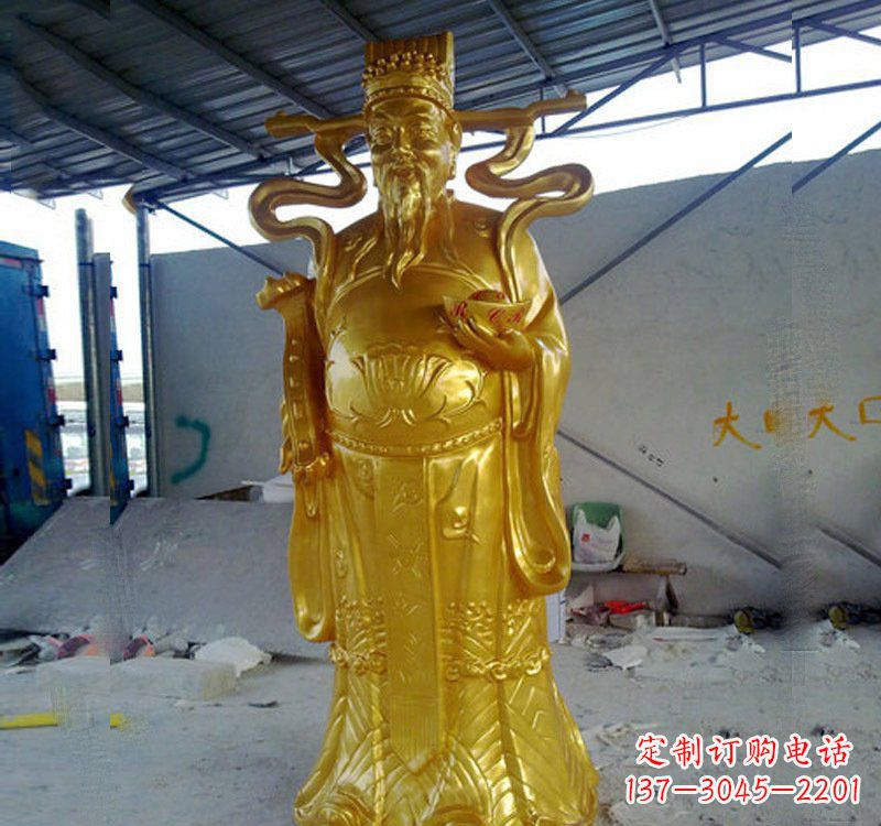常州铜雕财神雕像