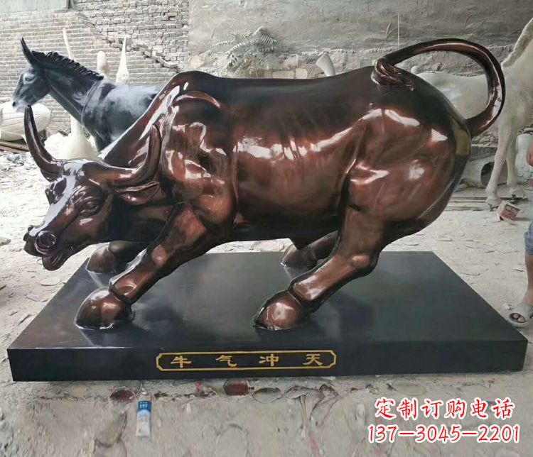 常州铜雕城市牛气冲天