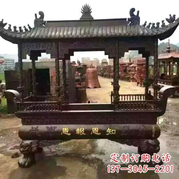 常州铜雕纯铜香炉