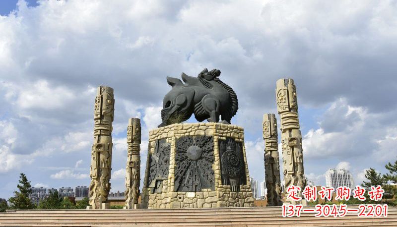常州铜雕大型骆驼广场动物雕塑
